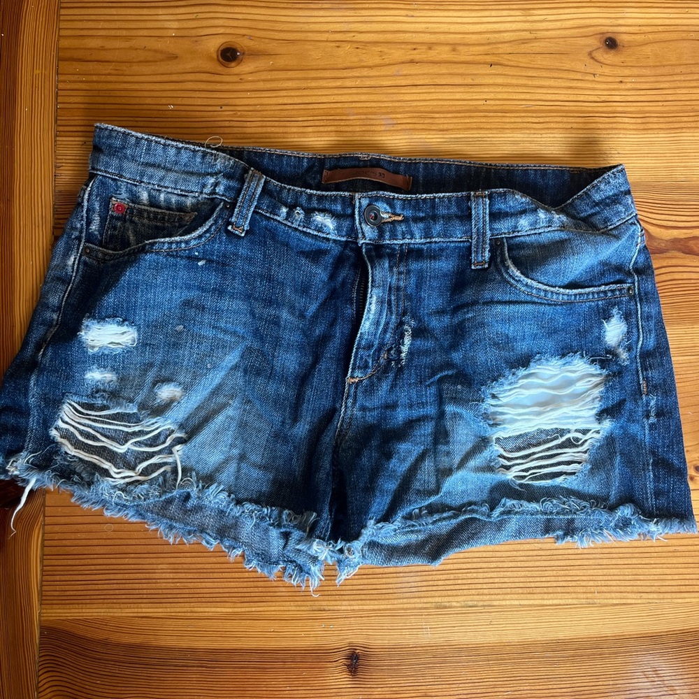 Ripped Jean Shorts